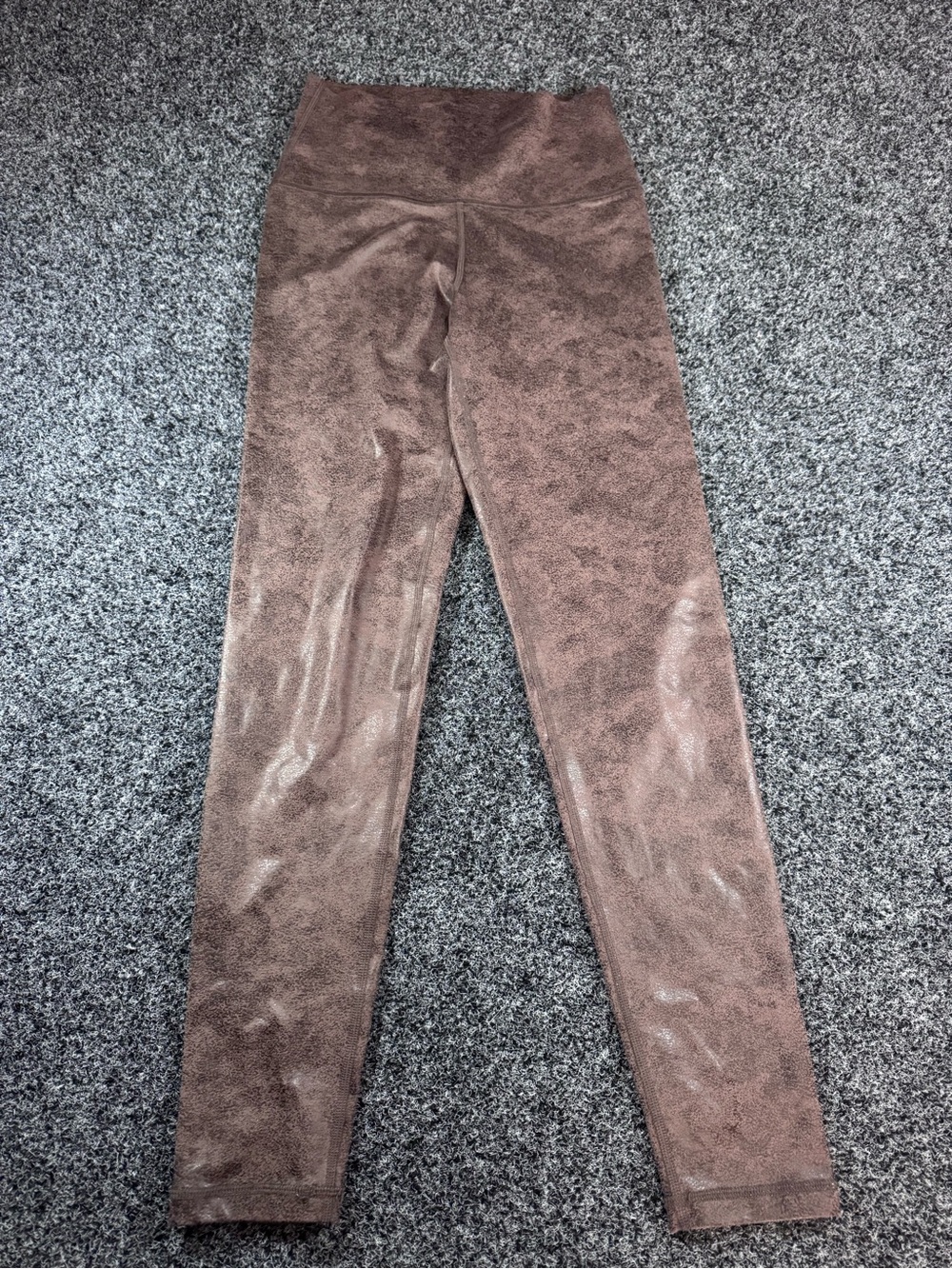 Offline by aerie crackle brown metallic leggings